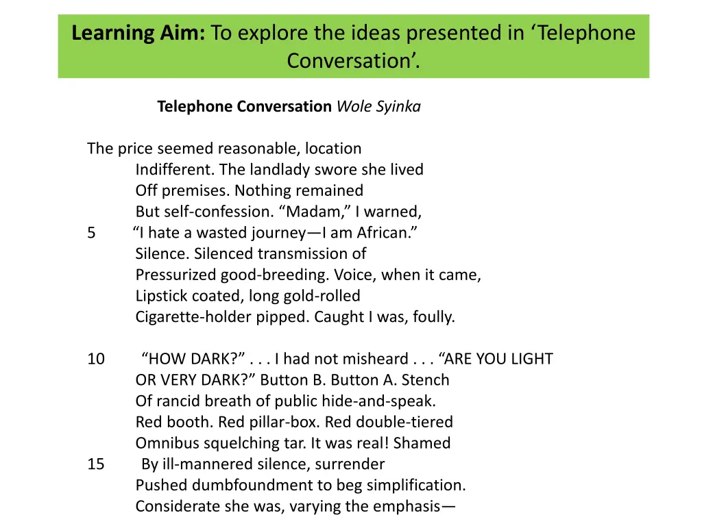 learning aim to explore the ideas presented 2