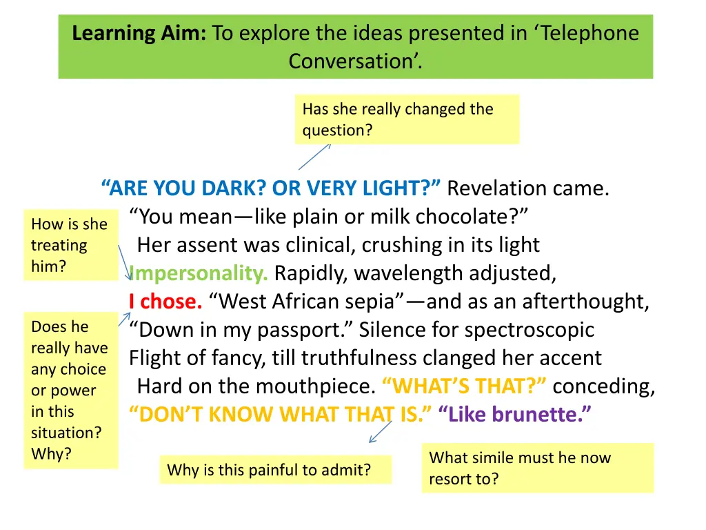 learning aim to explore the ideas presented 6