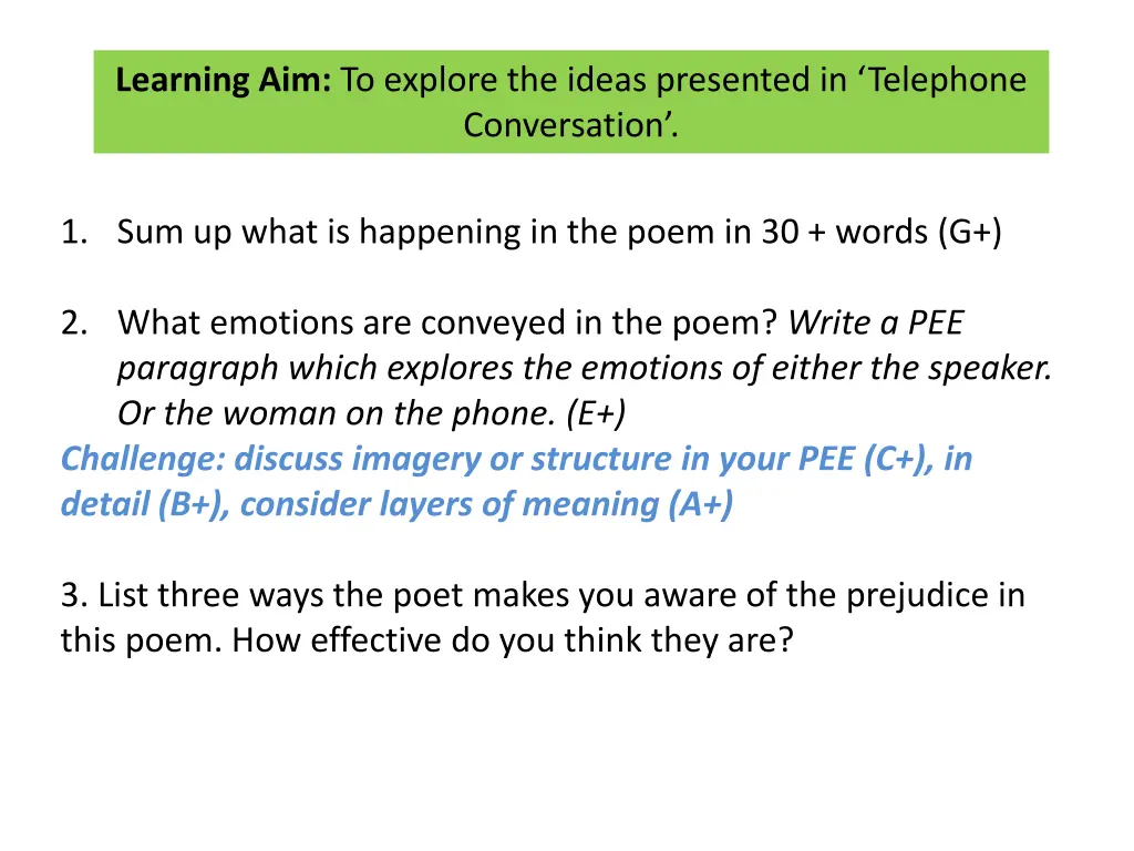 learning aim to explore the ideas presented 8