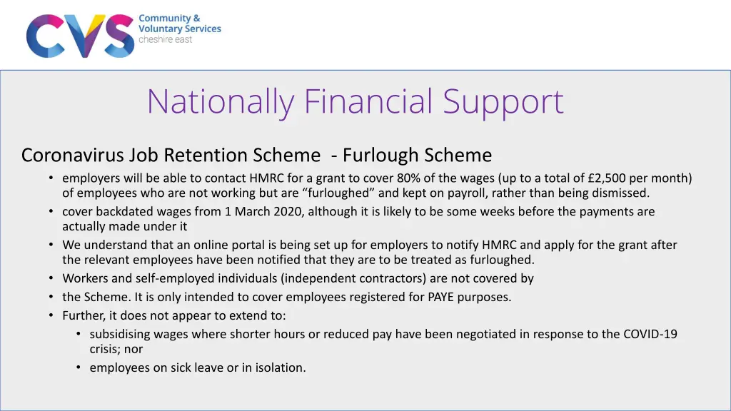 nationally financial support 2