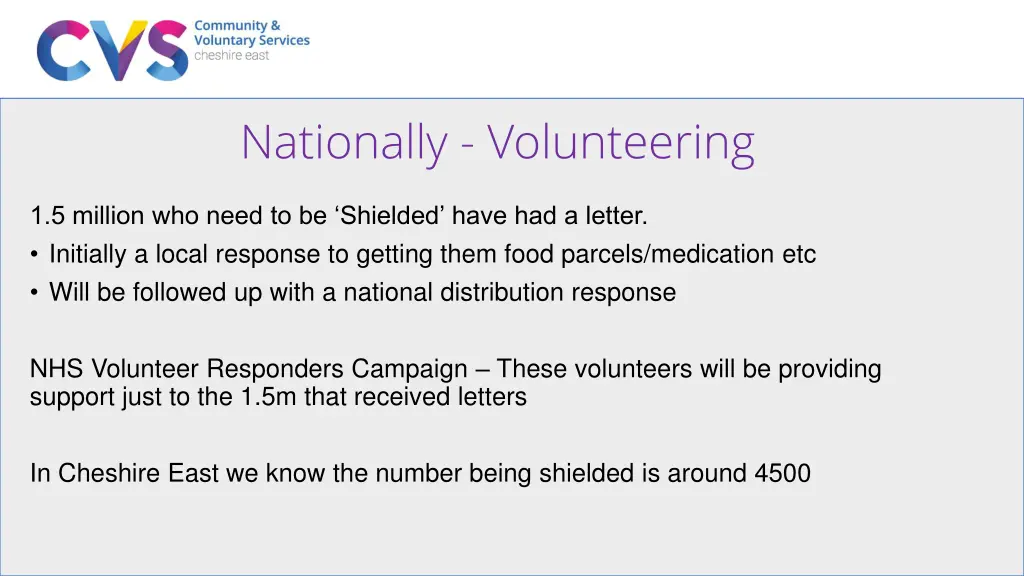 nationally volunteering