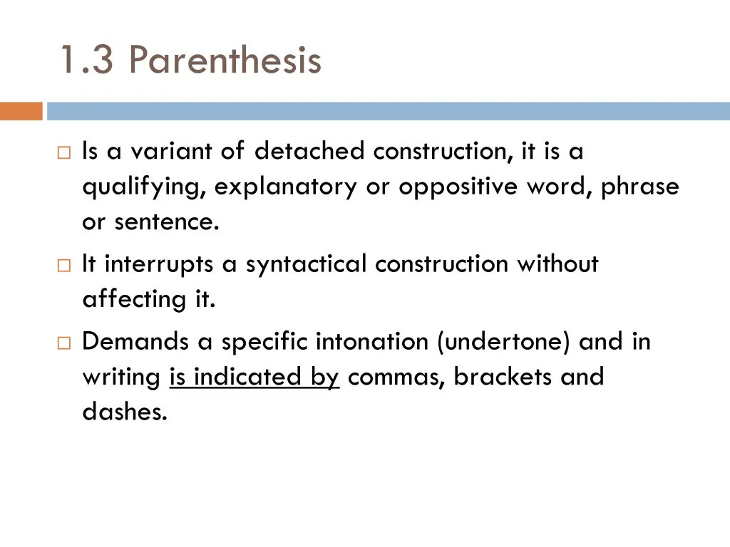 1 3 parenthesis