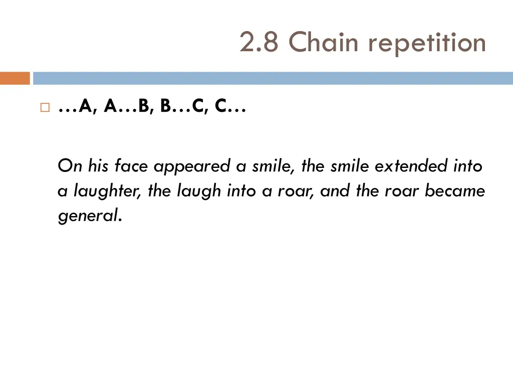 2 8 chain repetition