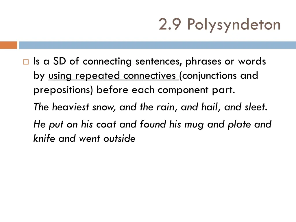 2 9 polysyndeton