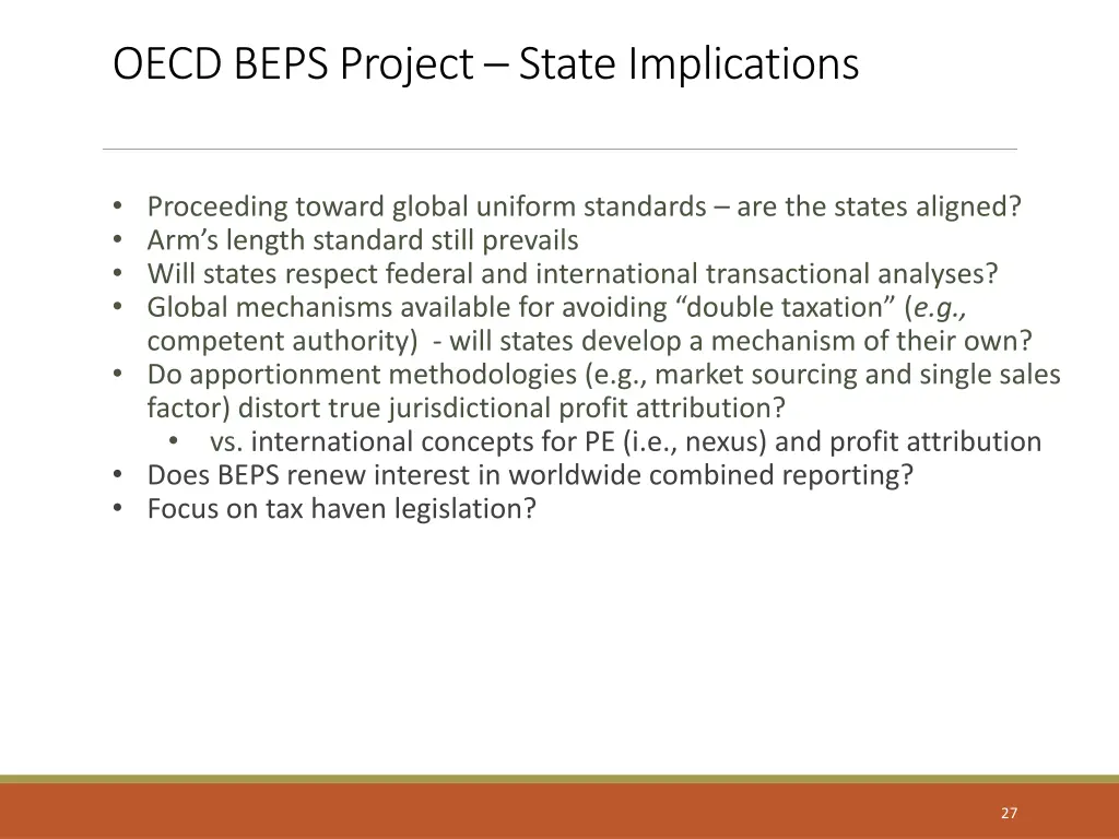 oecd beps project state implications