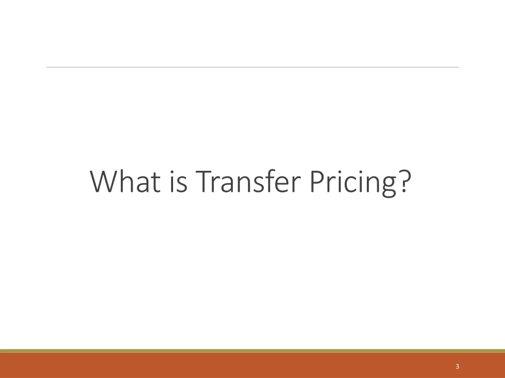 what is transfer pricing