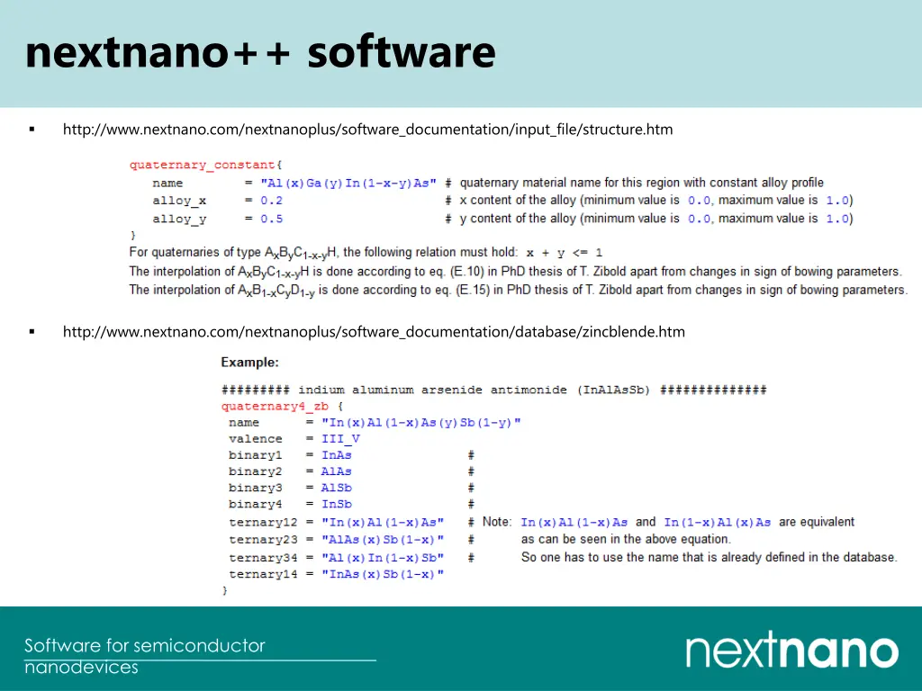 nextnano software