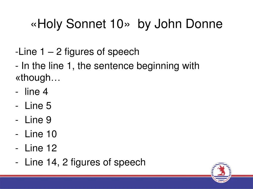 holy sonnet 10 by john donne