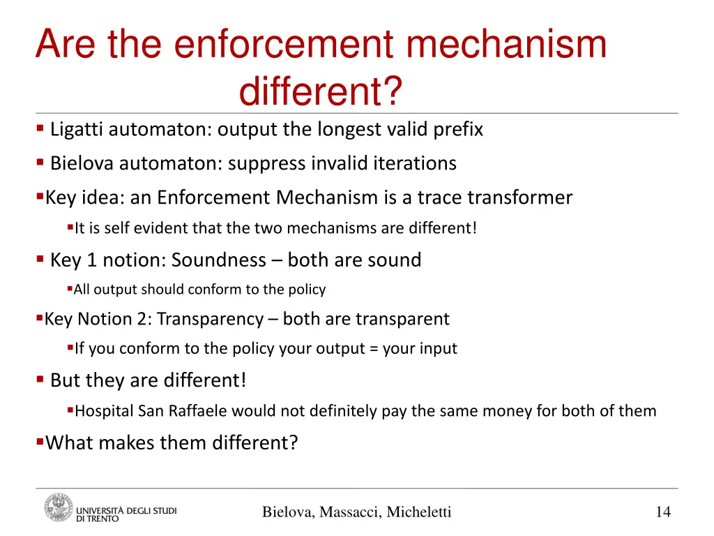 are the enforcement mechanism different ligatti