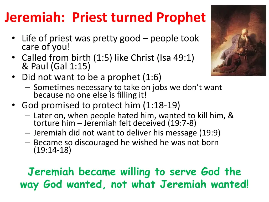 jeremiah priest turned prophet