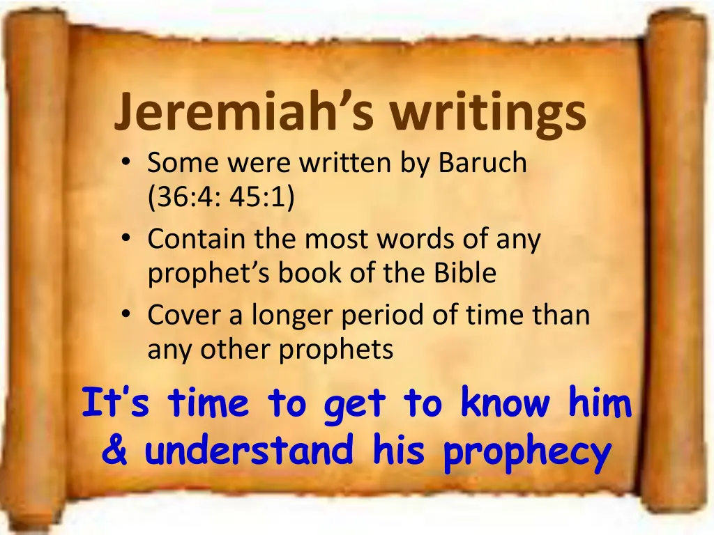 jeremiah s writings some were written by baruch