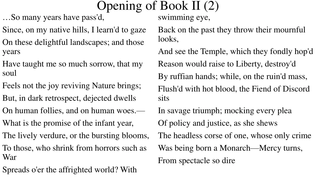 opening of book ii 2