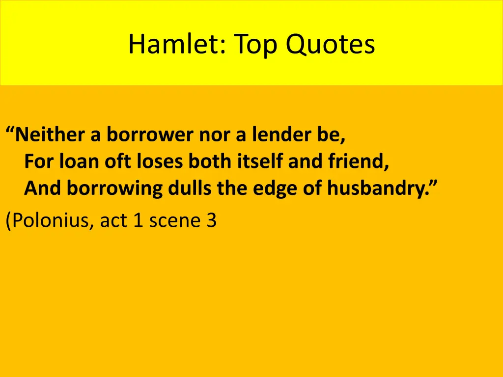 hamlet top quotes 1