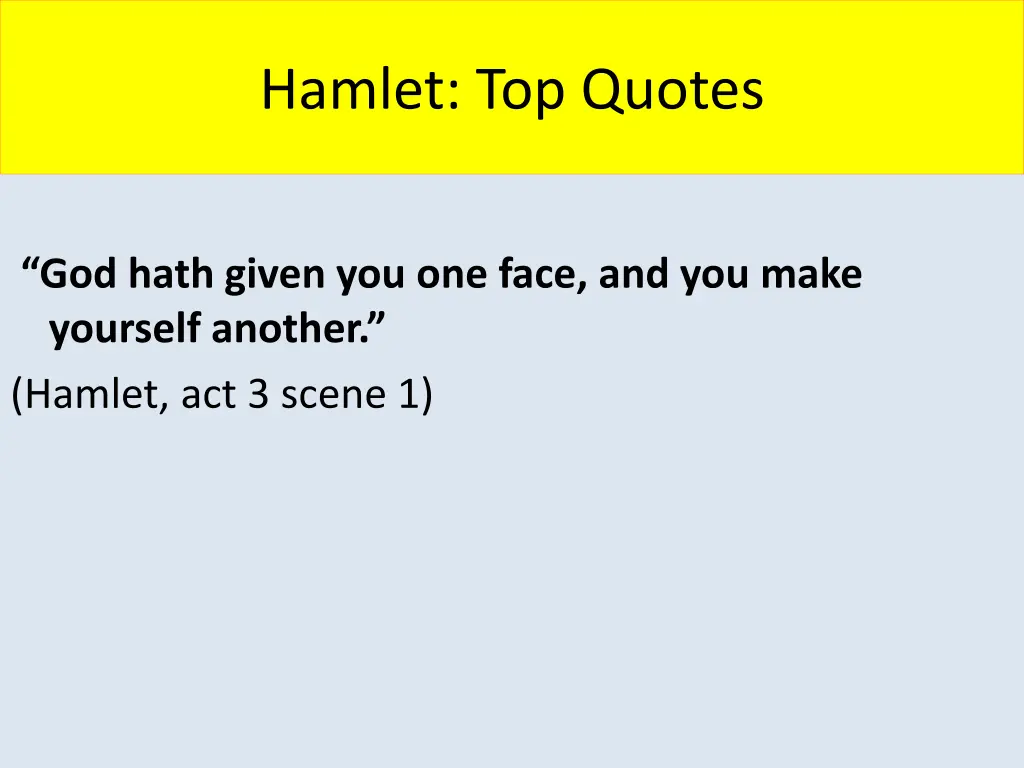 hamlet top quotes 10