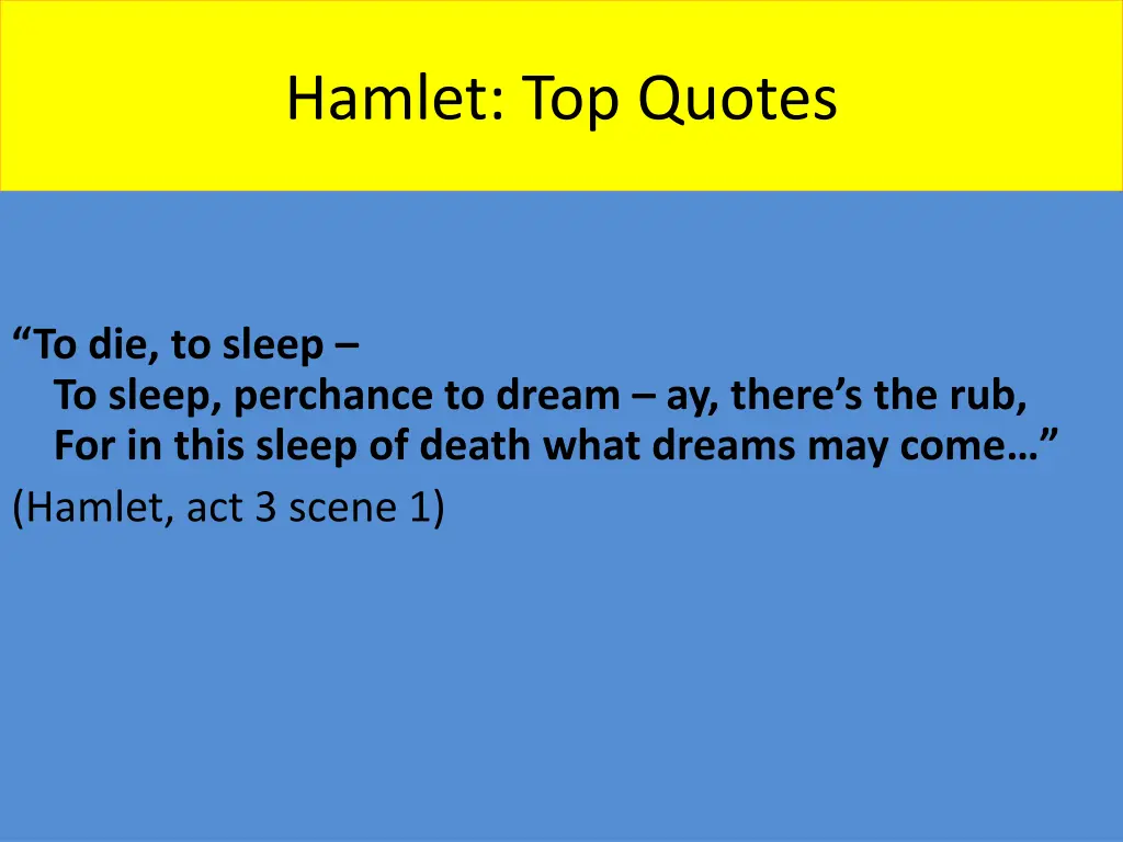 hamlet top quotes 11