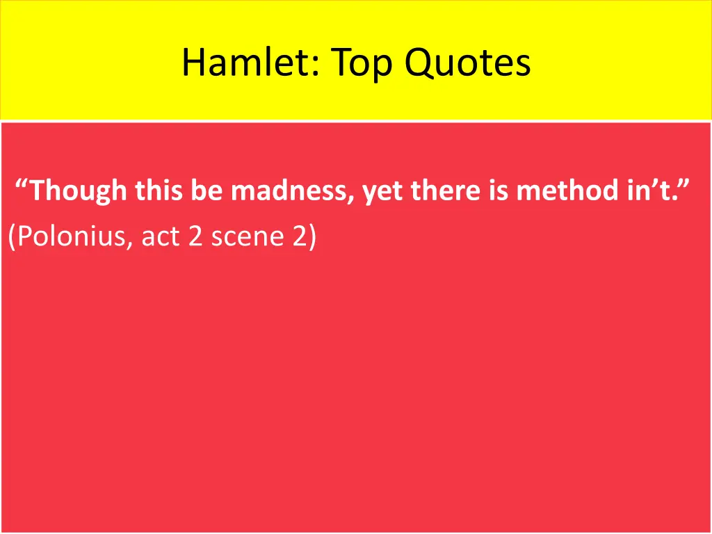 hamlet top quotes 6