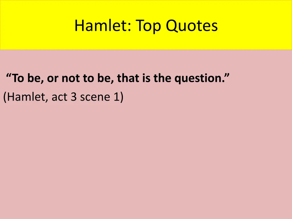 hamlet top quotes 9