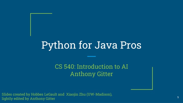 python for java pros