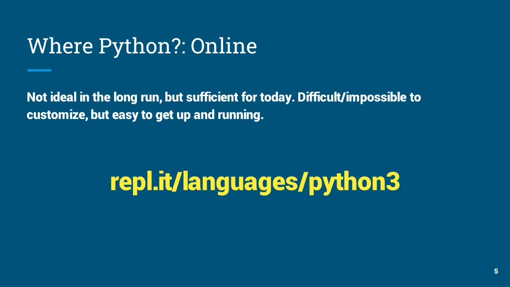 where python online