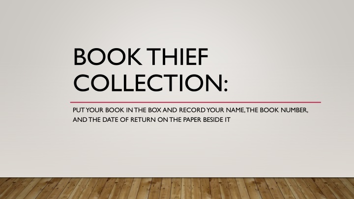 book thief collection