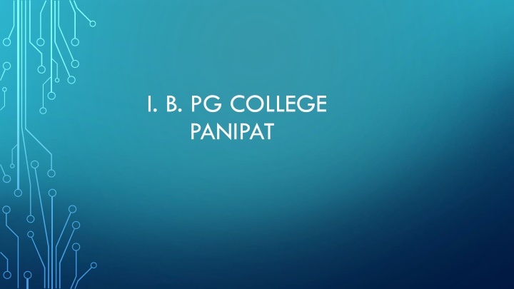 i b pg college panipat