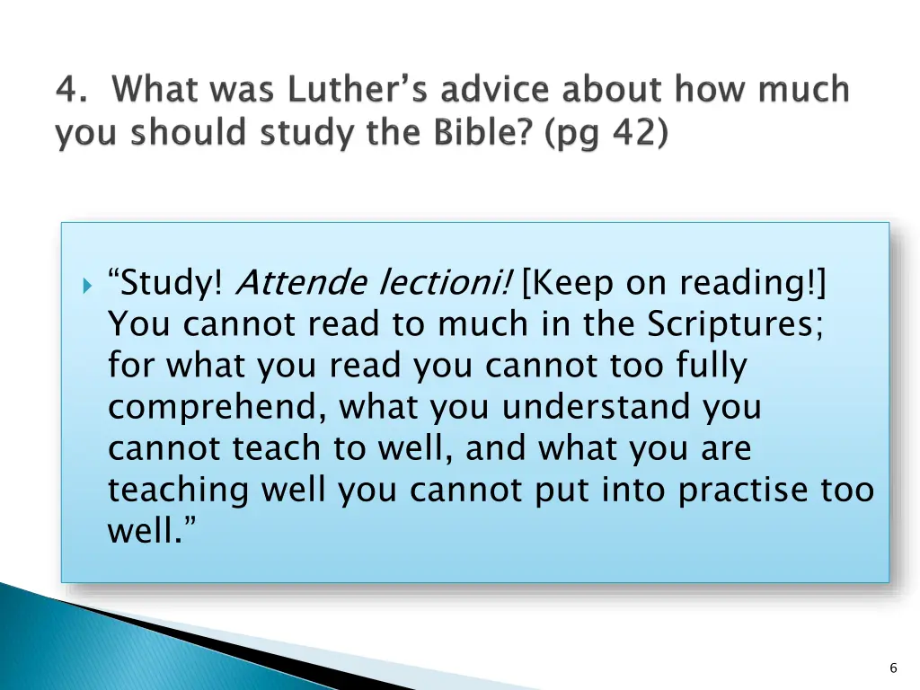 study attende lectioni keep on reading you cannot