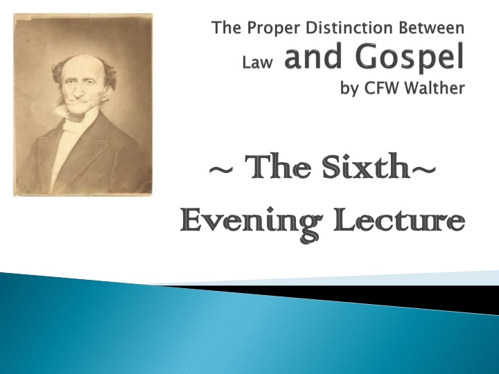 the sixth the sixth evening lecture evening