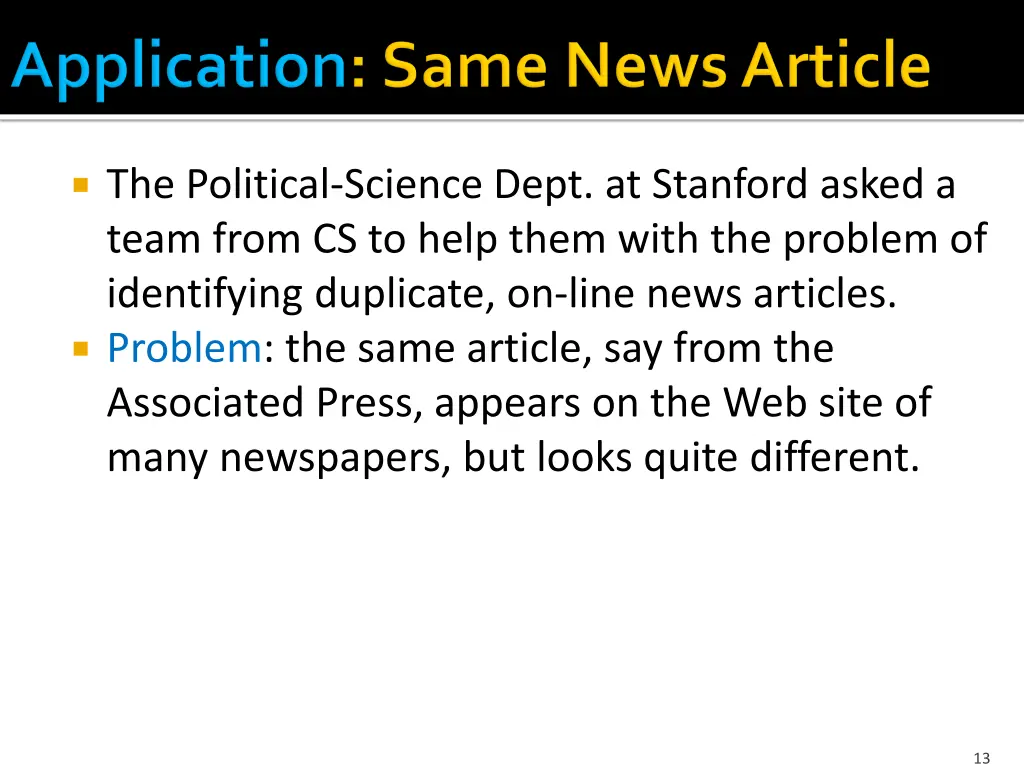 the political science dept at stanford asked