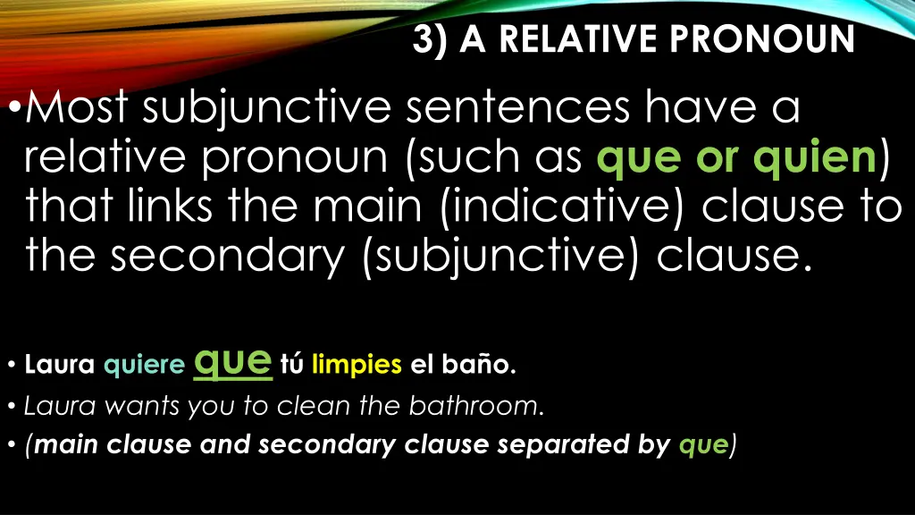 3 a relative pronoun