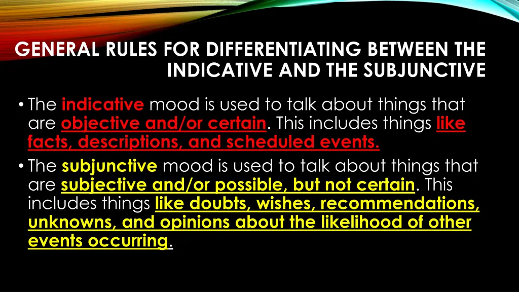 general rules for differentiating between