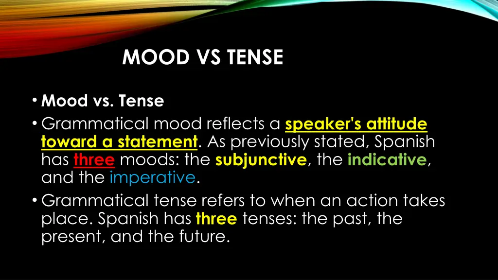 mood vs tense