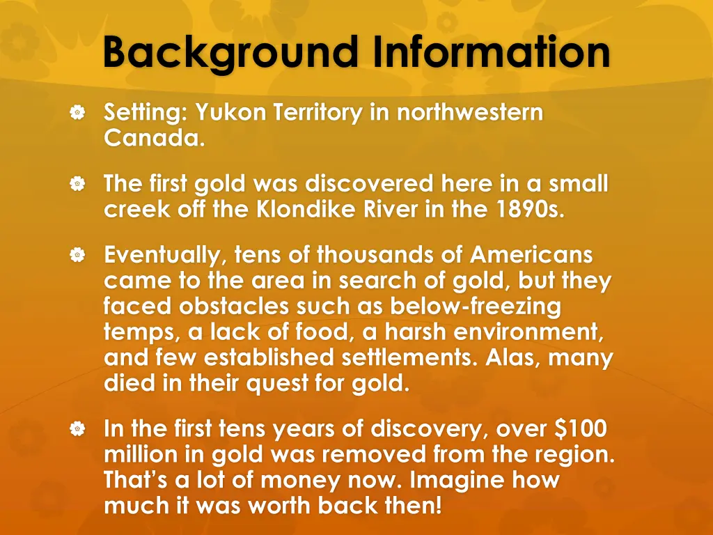 background information