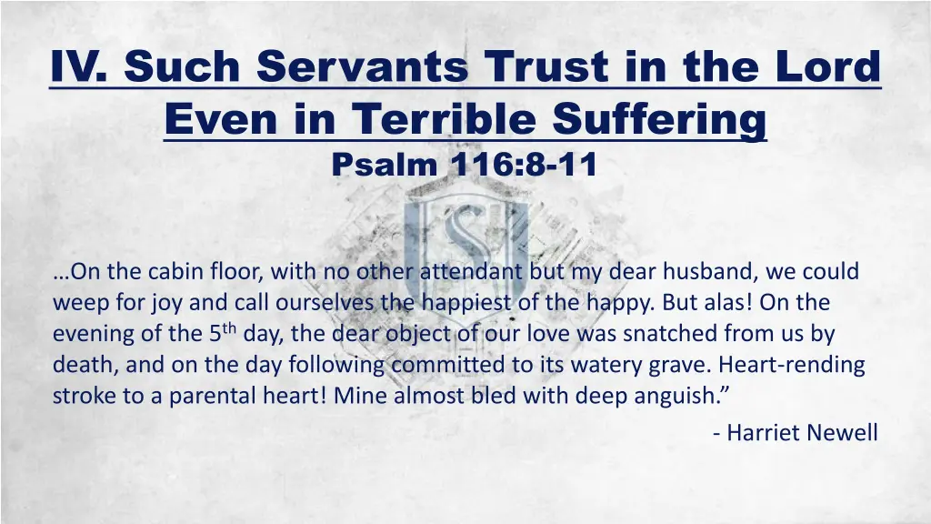 iv such servants trust in the lord even 2