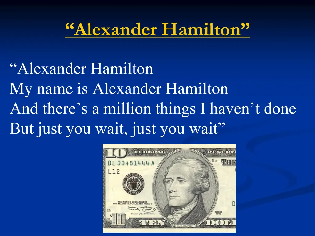 alexander hamilton