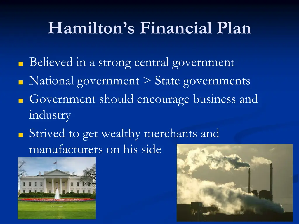 hamilton s financial plan