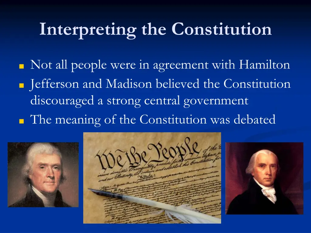 interpreting the constitution