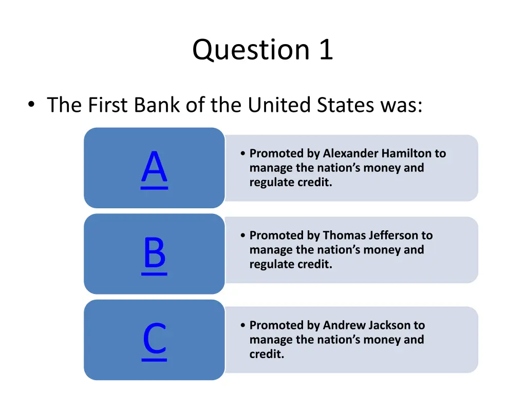 question 1