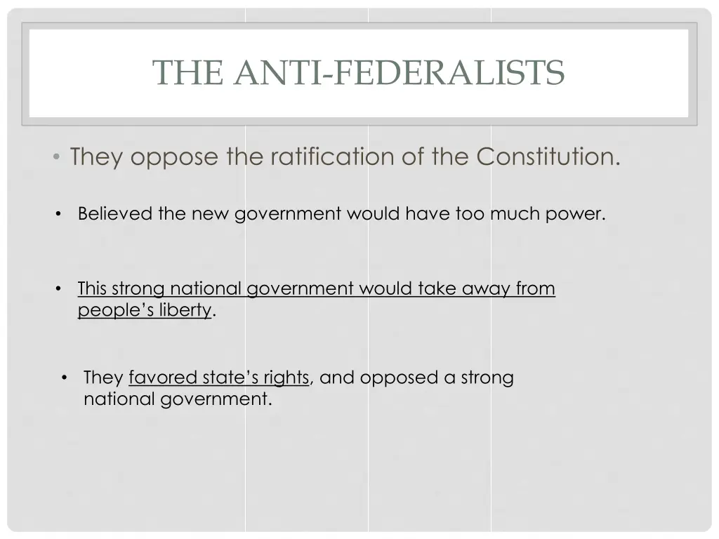 the anti federalists