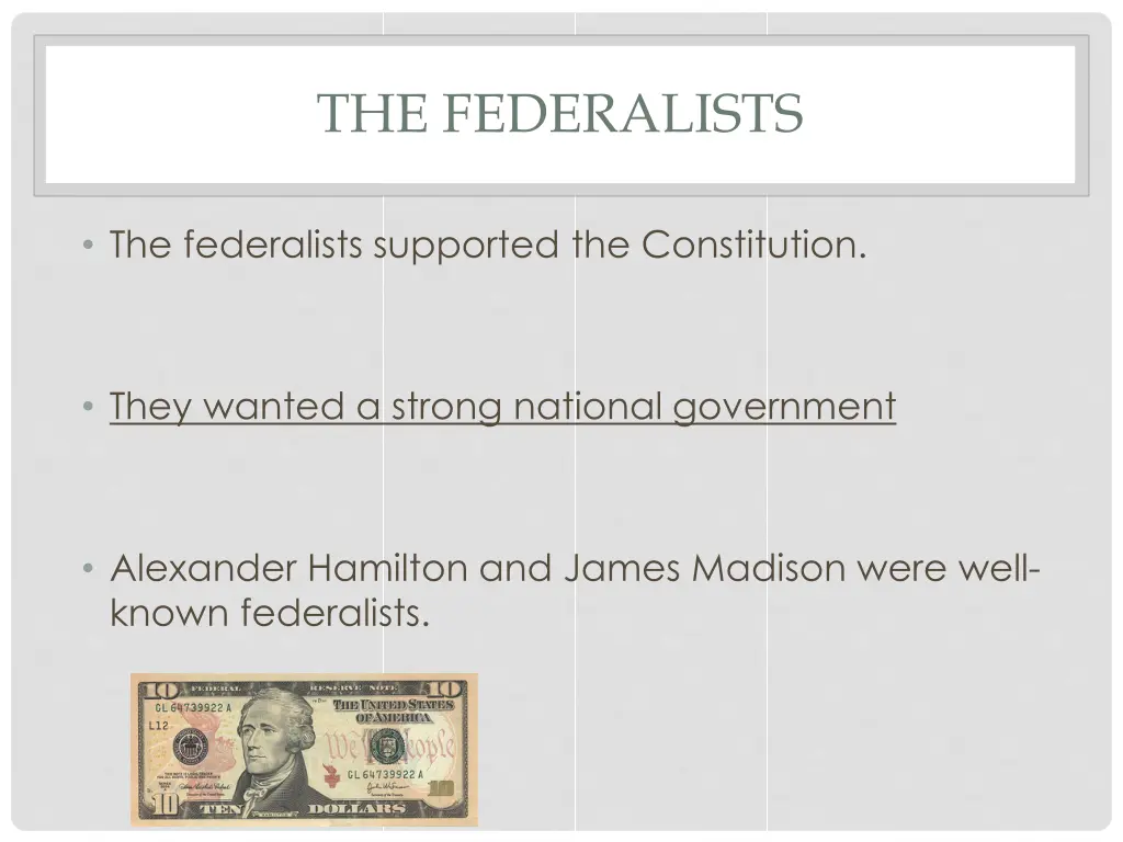 the federalists