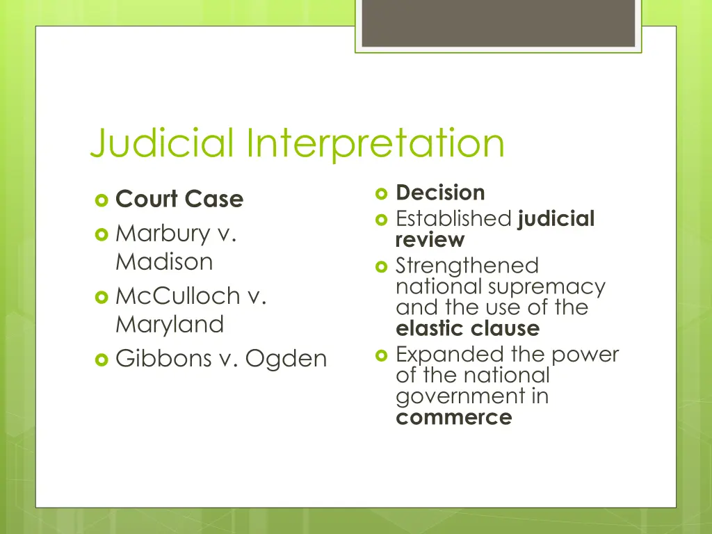 judicial interpretation