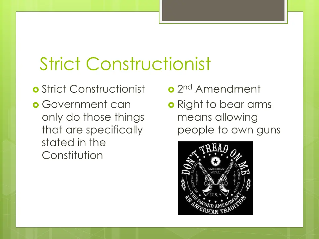 strict constructionist