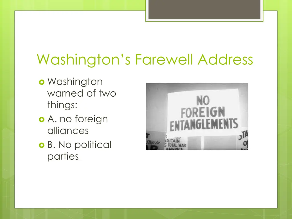 washington s farewell address