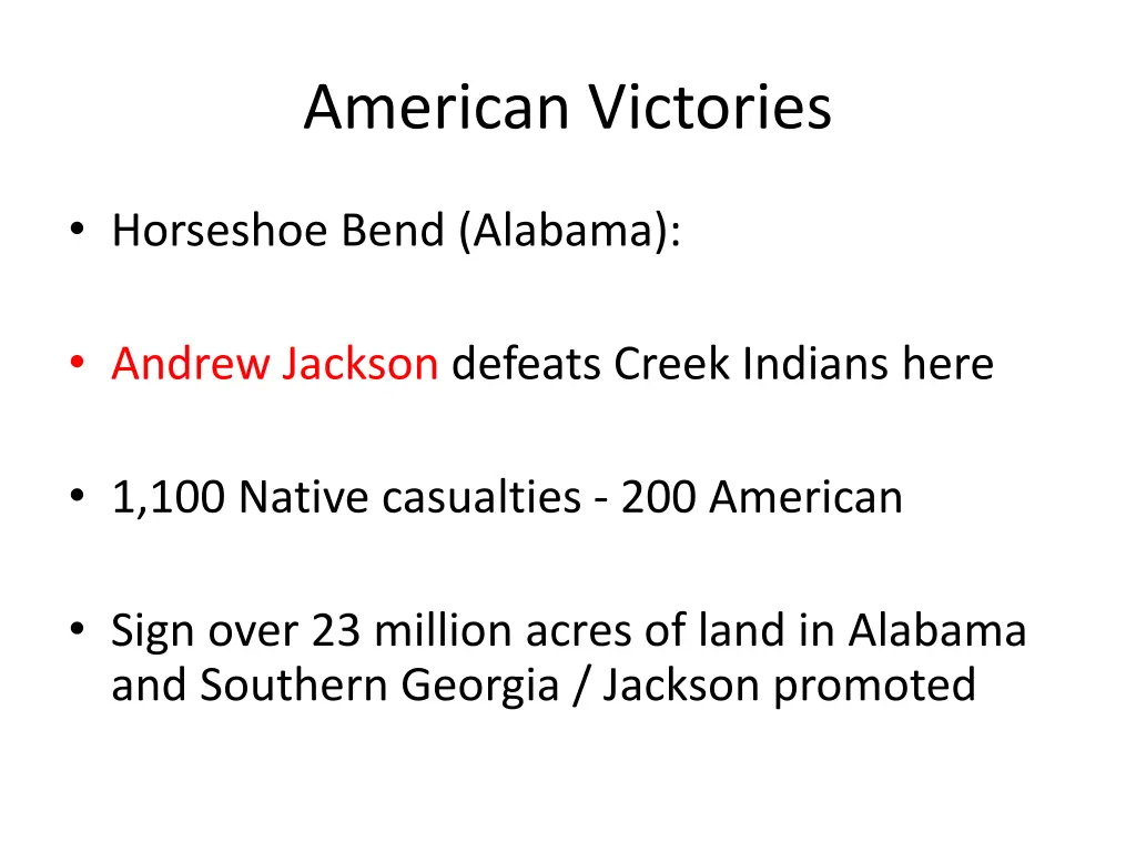 american victories