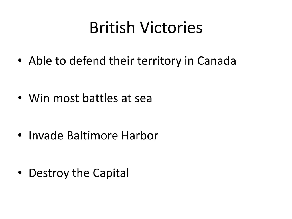 british victories