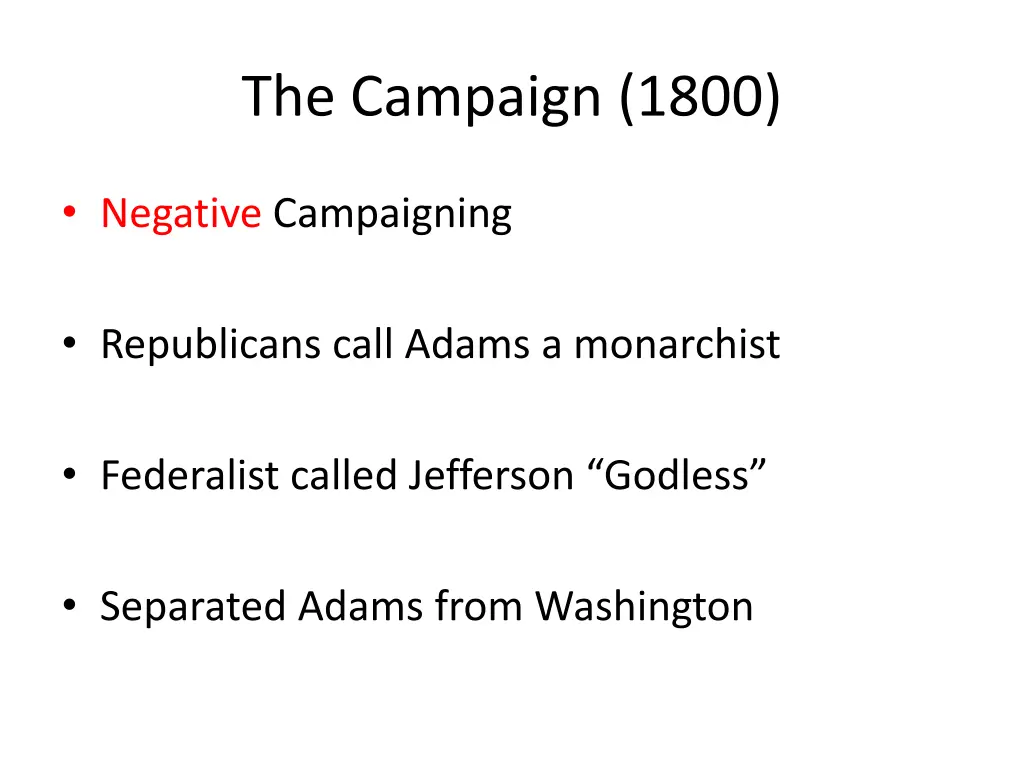 the campaign 1800