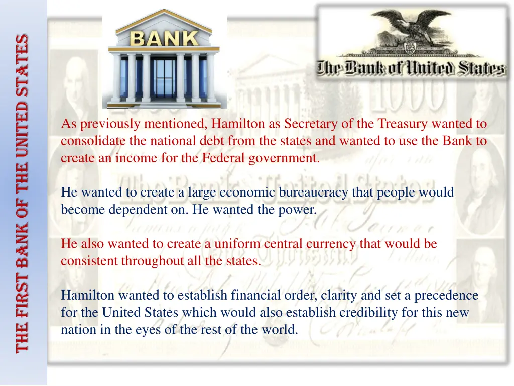 the first bank of the united states 1