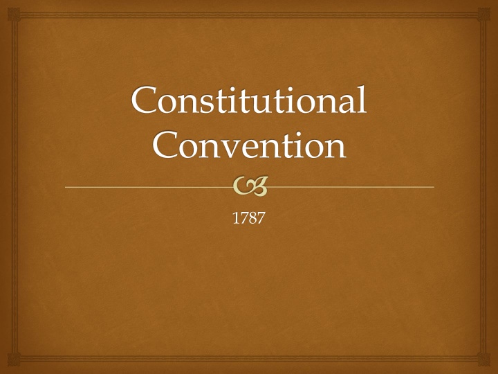 constitutional convention