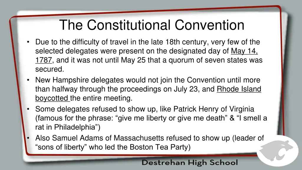 the constitutional convention 1