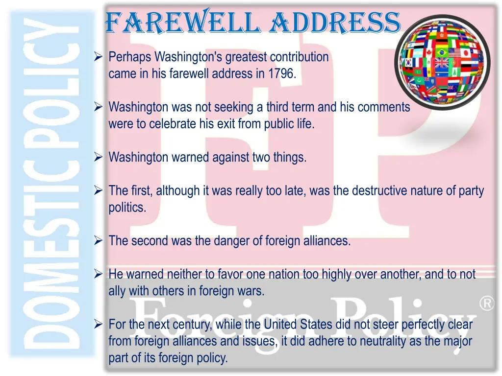 farewell address