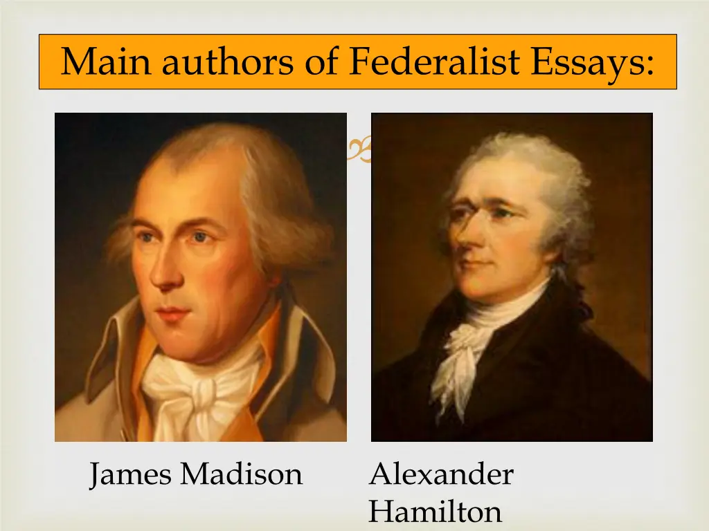 main authors of federalist essays